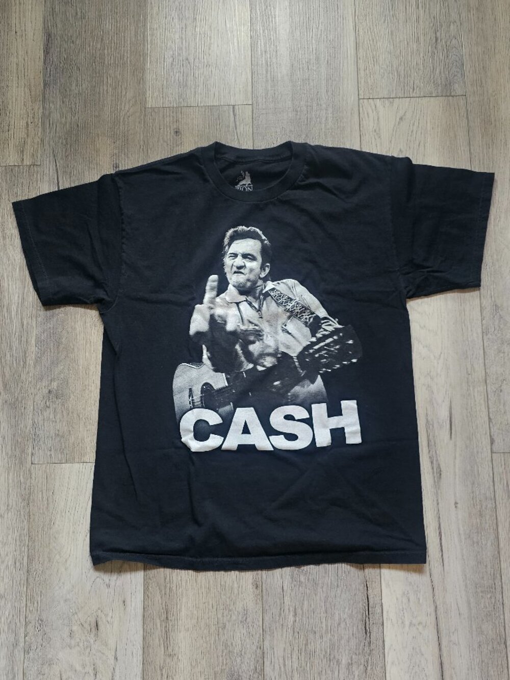 Johnny Cash Official San Quentin Graphic Tee Black Size Large